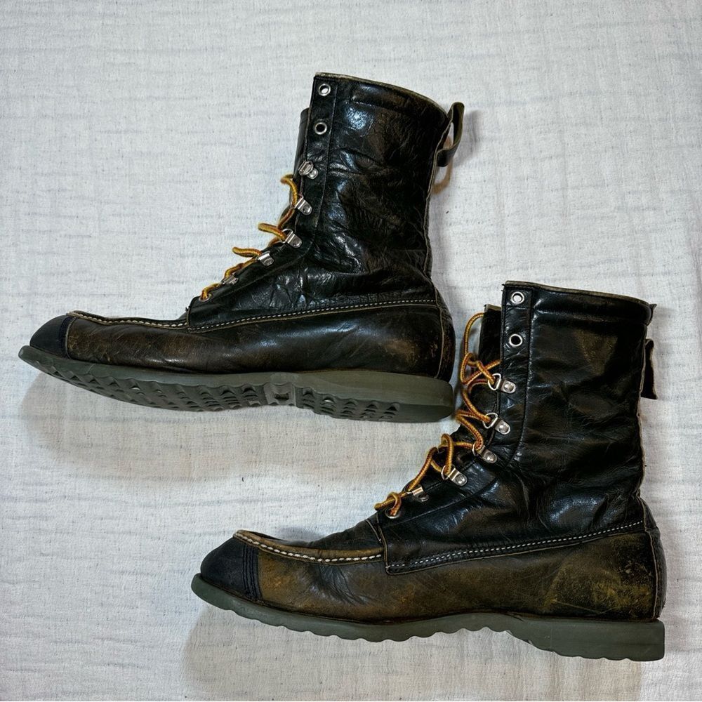 TED WILLIAMS vintage KANGAROO LEATHER boots Sport Size 9.5D RARE - Picture 4 of 9